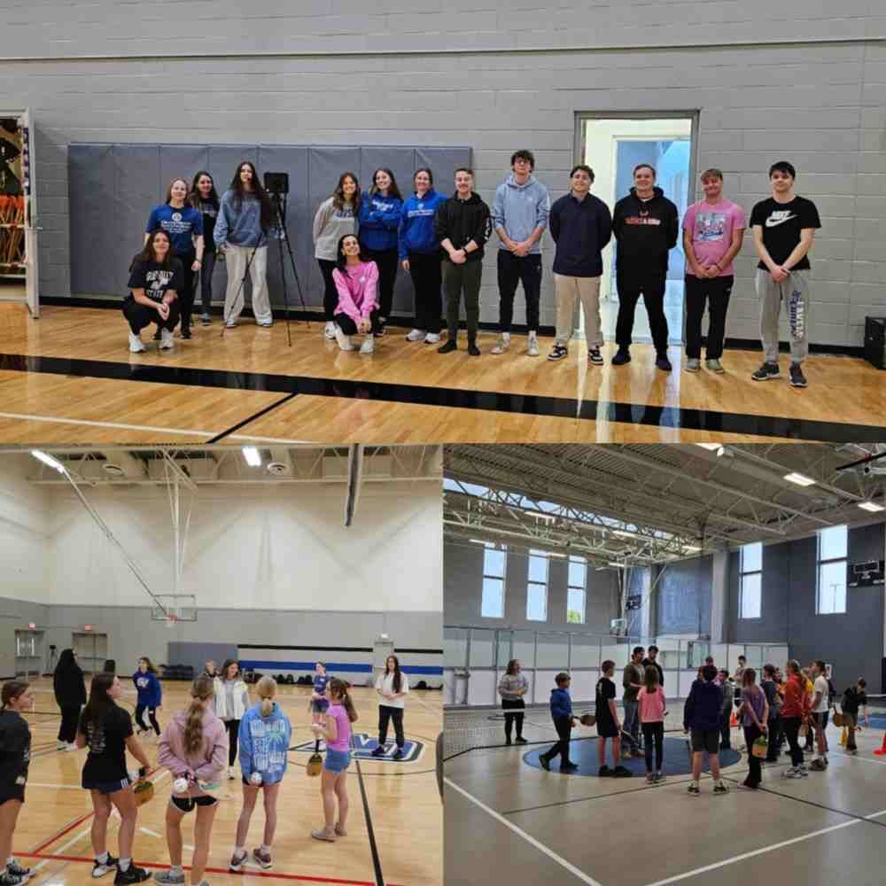 HPE Majors Teach Pickleball to Middle Schoolers